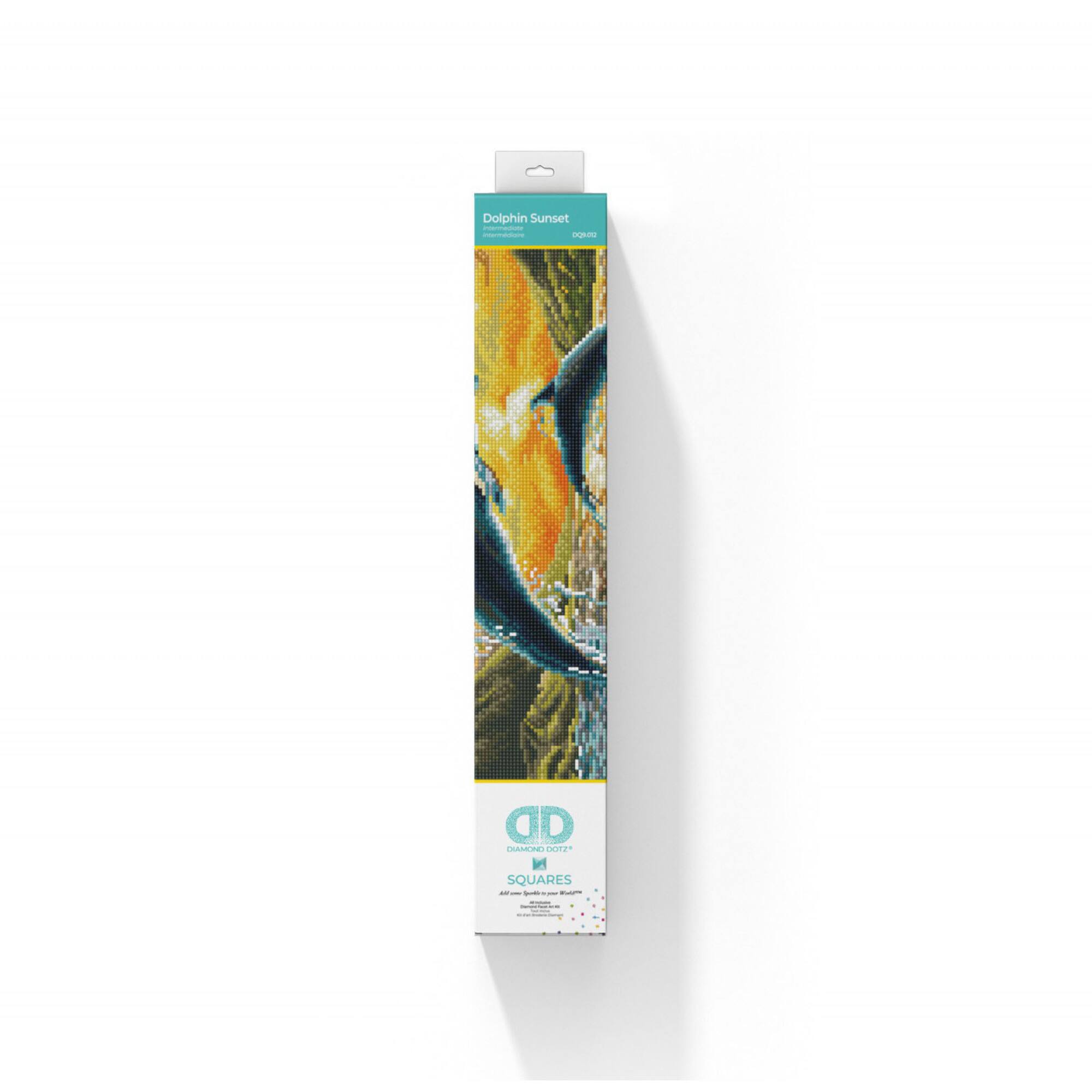Diamond Dotz® Intermediate Dolphin Sunset Diamond Painting Kit
